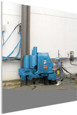 ゼロクリアランス工法（ウォータージェット併用工法）